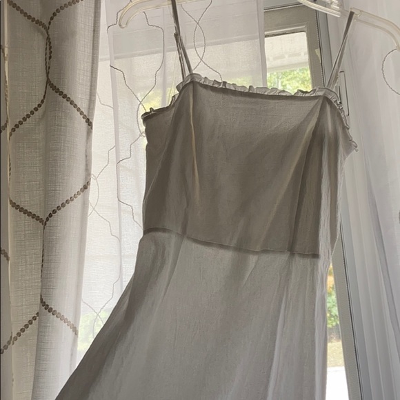 LA Hearts Pacsun Linen Ruffle Mini Dress - Picture 3 of 4